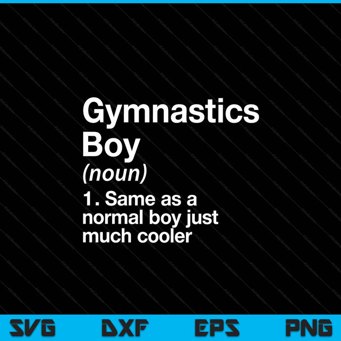 Gymnastics boy definition sports SVG cut file