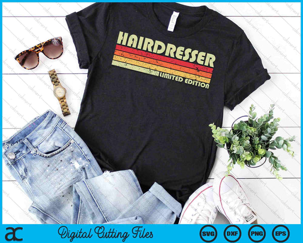 PELUQUERÍA Divertido Título de trabajo Profesión Cumpleaños Trabajador SVG PNG Cortar archivos imprimibles - on a t-shirt