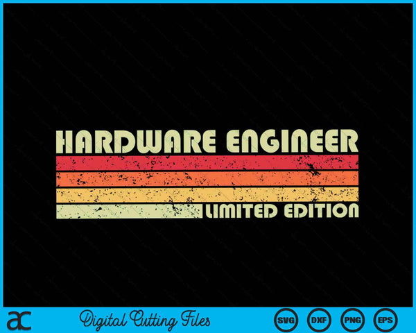 HARDWARE ENGINEER Funny Job Title Profession Birthday Worker SVG PNG Cutting Printable Files