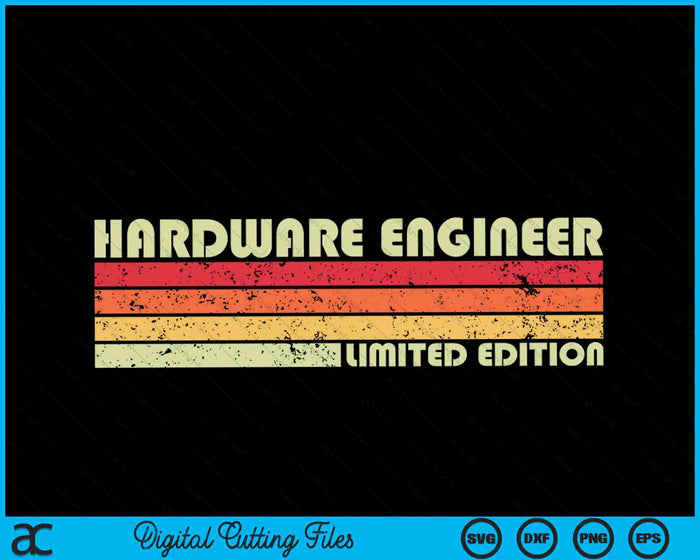 HARDWARE ENGINEER Funny Job Title Profession Birthday Worker SVG PNG Cutting Printable Files