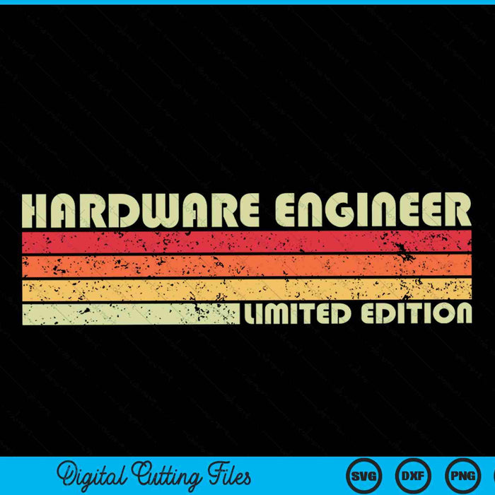 HARDWARE ENGINEER Funny Job Title Profession Birthday Worker SVG PNG Cutting Printable Files