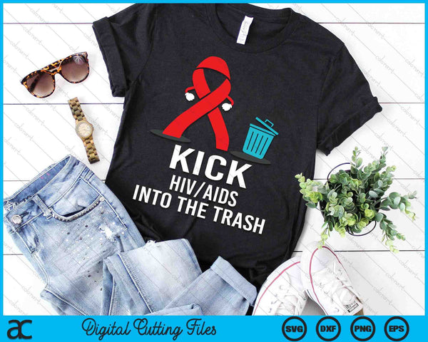 HIV Awareness Month Gifts Red Ribbon National AIDS Awareness SVG PNG Digital Cutting Files