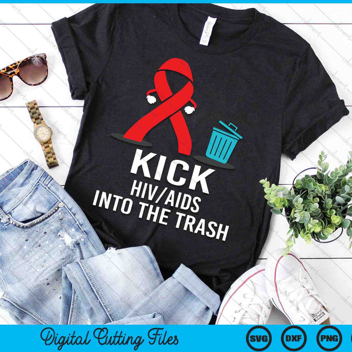 HIV Awareness Month Gifts Red Ribbon National AIDS Awareness SVG PNG Digital Cutting Files