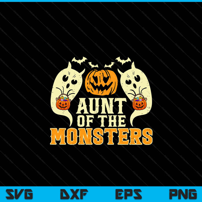 Halloween aunt of monsters family costume SVG cut file