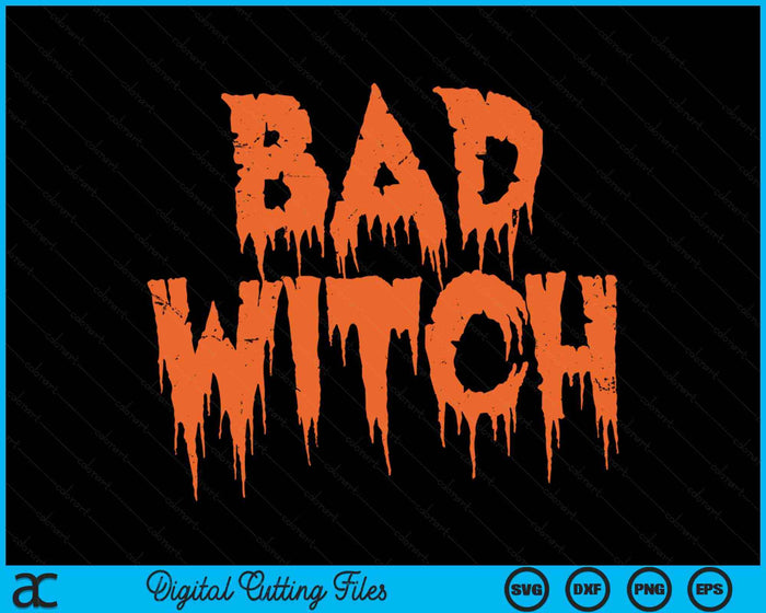 Halloween Bad Witch Costume Girls Women Matching Couples SVG PNG Digital Cutting File