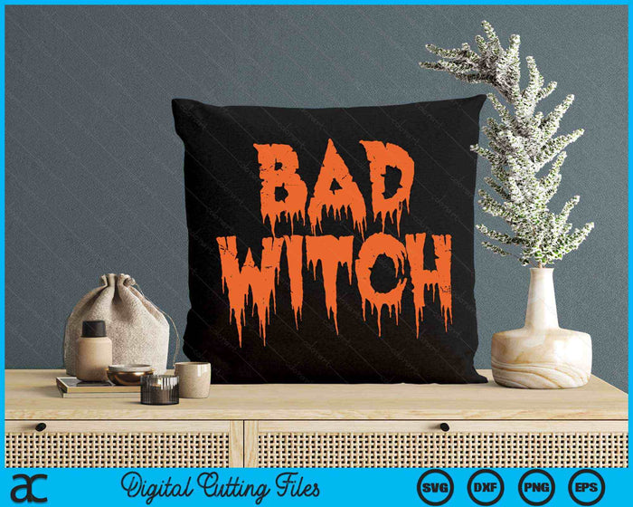 Halloween Bad Witch Costume Girls Women Matching Couples SVG PNG Digital Cutting File