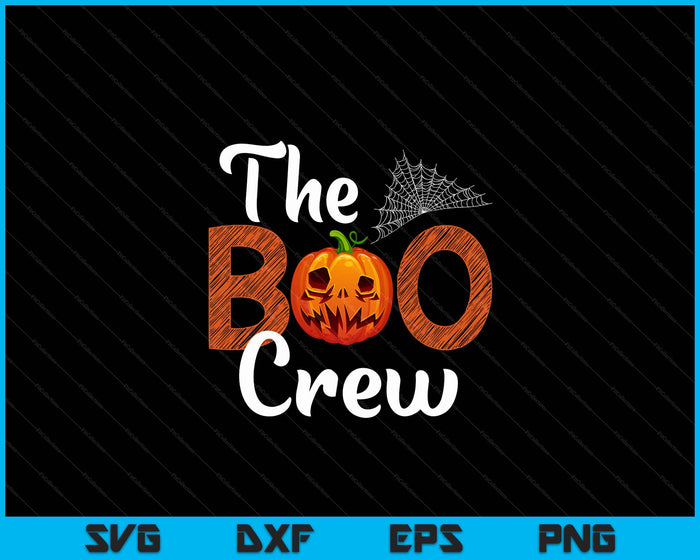 Halloween Boo Crew Halloween Trick Or Treat Boys Girls SVG PNG Digital Cutting File