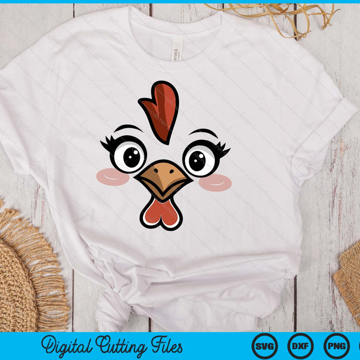 Halloween Chicken Face SVG PNG Digital Printable Files