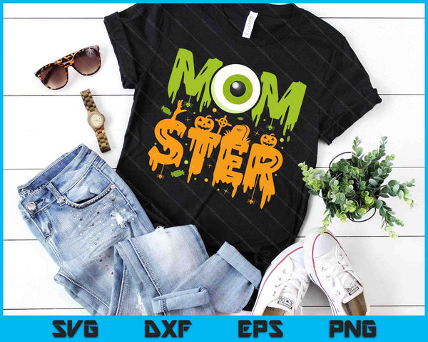 Halloween Costume Momster spooky Halloween SVG PNG Cutting Printable Files