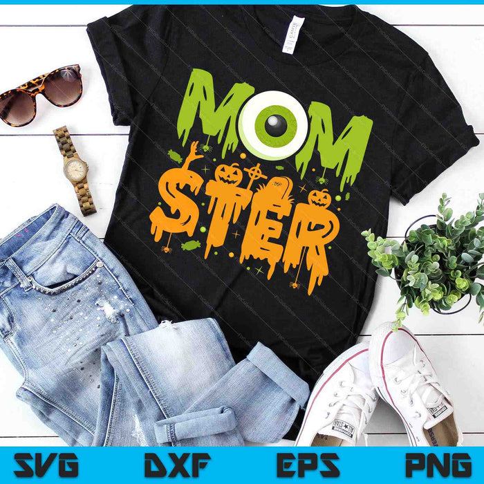Halloween Costume Momster spooky Halloween SVG PNG Cutting Printable Files