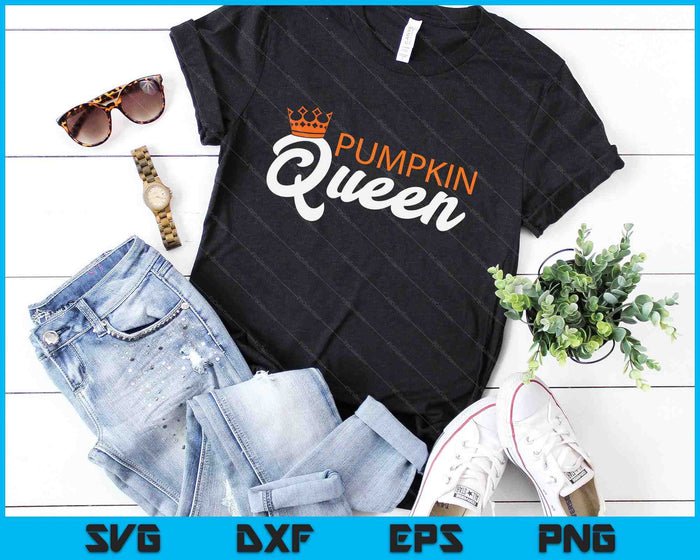 Halloween Costume for Her 'Pumpkin Queen' Girls Halloween SVG PNG Digital Cutting File