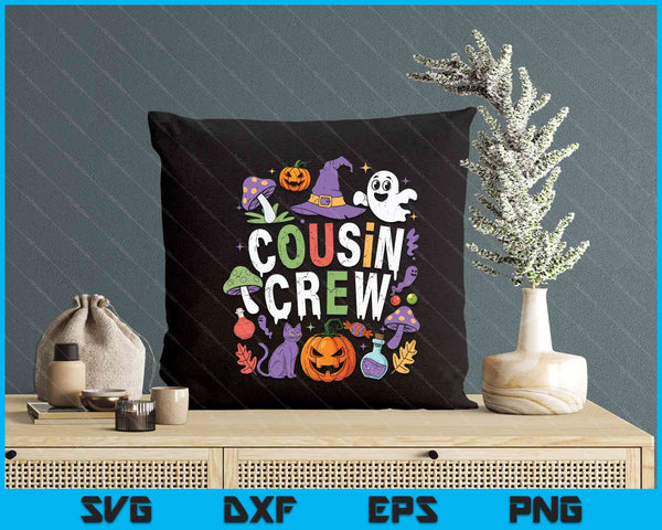 Halloween Cousin Crew Boo Pumpkin For Kid Girl Boy Toddler SVG PNG Digital Printable Files