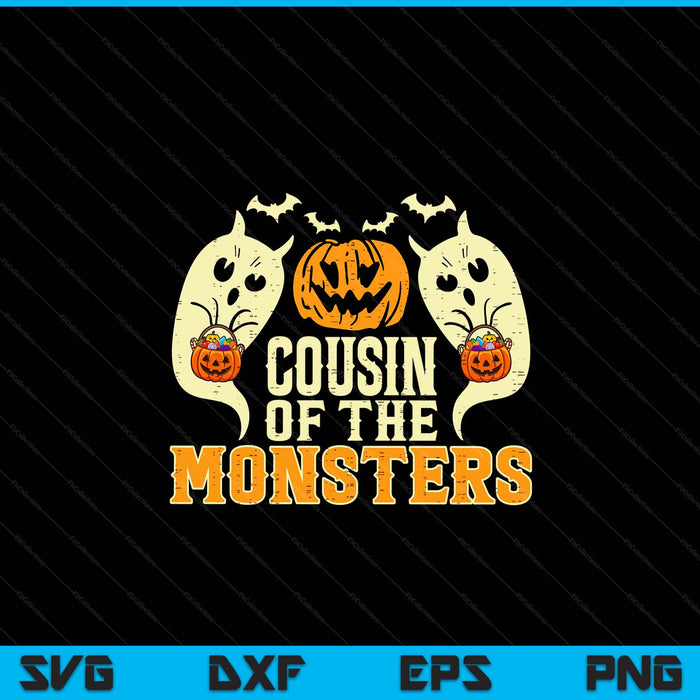 Halloween cousin of monsters family costume SVG cut file