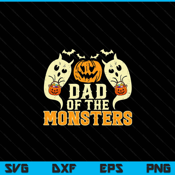 Halloween dad of monsters family costume SVG cut file