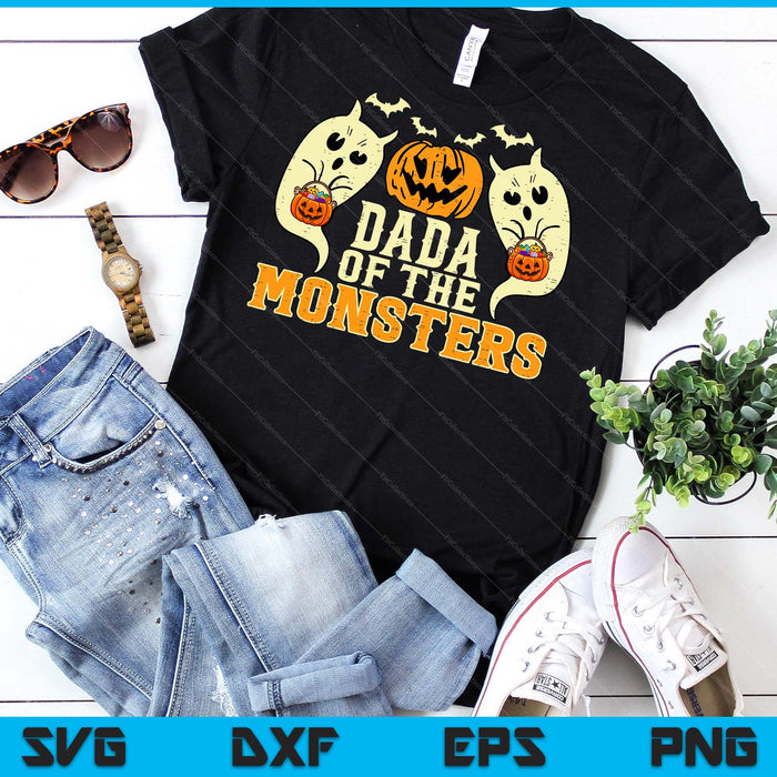 Halloween Dada Of Monsters Funny Family Costume SVG PNG Digital Cutting File