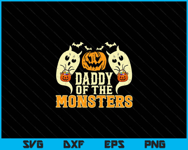 Halloween daddy of monsters family costume SVG cut file