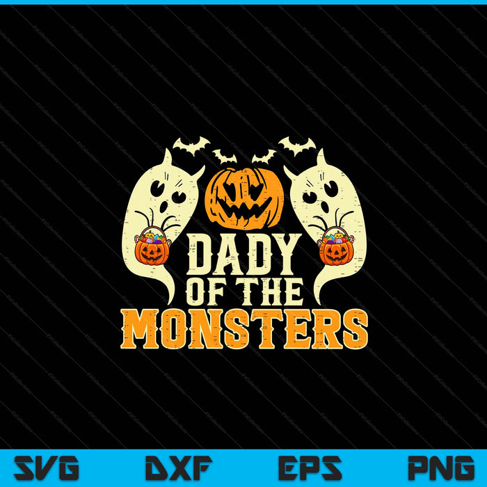Halloween dady of monsters family costume SVG cut file