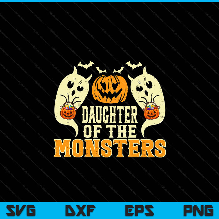 Halloween daughter of monsters family costume SVG cut file