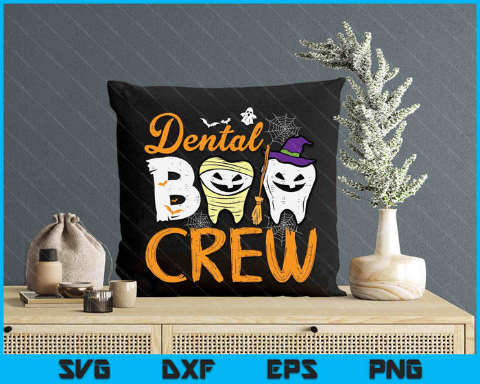 Halloween Dental Boo Crew Dentist Costume Teeth SVG PNG Digital Printable Files