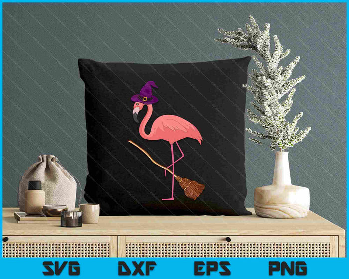 Halloween Flamingo Funny Flamingo Lover Witch Hat Halloween SVG PNG Digital Cutting File