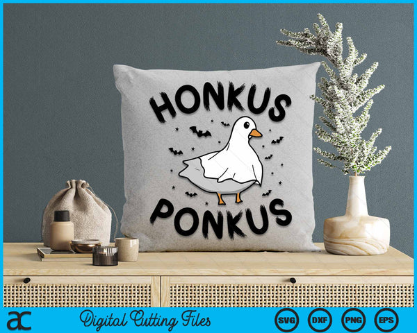 Halloween Ghost Goose Honkus Ponkus Funny Ghost Duck SVG PNG Digital Cutting File