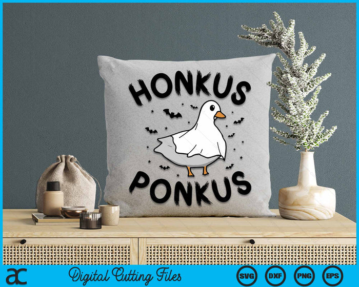 Halloween Ghost Goose Honkus Ponkus Funny Ghost Duck SVG PNG Digital Cutting File