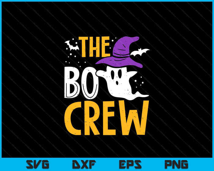 Halloween Ghost The Boo Crew Costume Matching SVG PNG Digital Printable Files