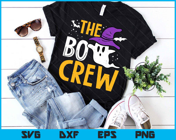 Halloween Ghost The Boo Crew Costume Matching SVG PNG Digital Printable Files