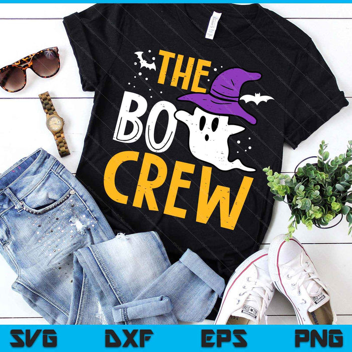 Halloween Ghost The Boo Crew Costume Matching SVG PNG Digital Printable Files