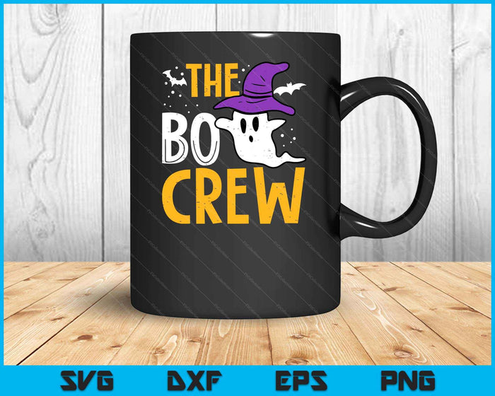 Halloween Ghost The Boo Crew Costume Matching SVG PNG Digital Printable Files