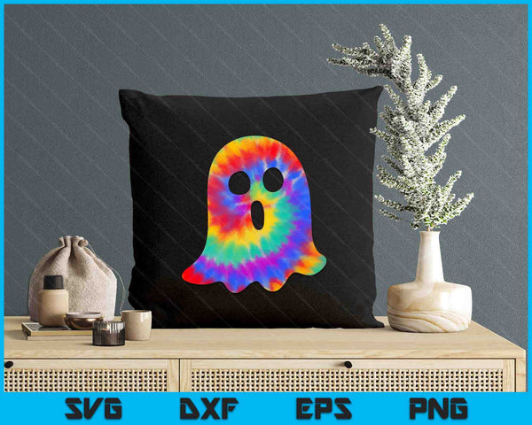 Halloween Ghost Tie Dye Retro Hippie Costume SVG PNG Digital Printable Files