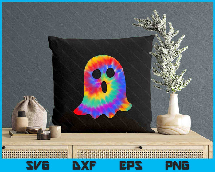 Halloween Ghost Tie Dye Retro Hippie Costume SVG PNG Digital Printable Files