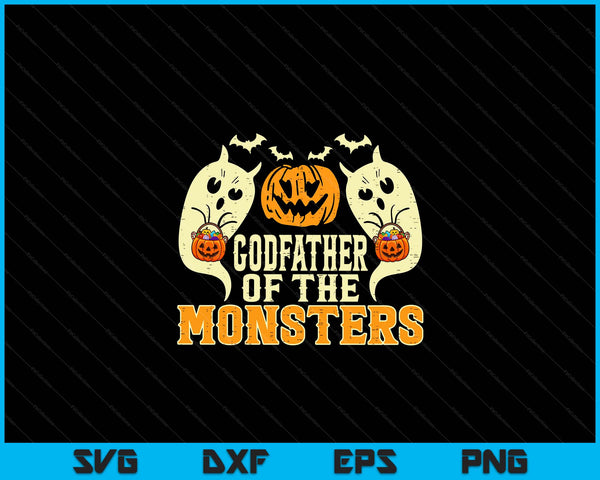 Halloween godfather of monsters family costume SVG cut file