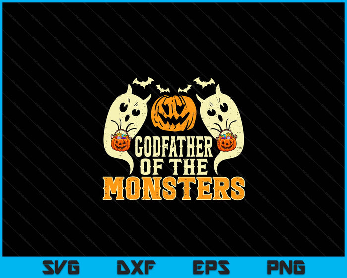 Halloween Godfather Of Monsters Funny Family Costume SVG PNG Digital Printable Files