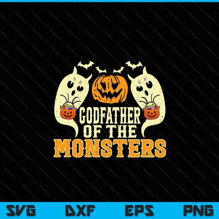 Halloween godfather of monsters family costume SVG cut file