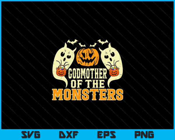 Halloween godmother of monsters family costume SVG cut file