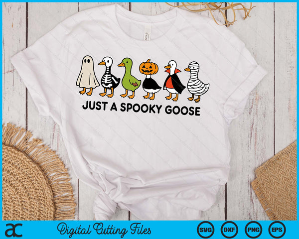 Halloween Goose Costume Funny Cartoon Spooky Animal SVG PNG Digital Printable Files