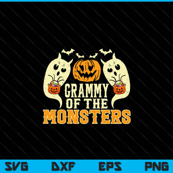 Halloween grammy of monsters family costume SVG cut file