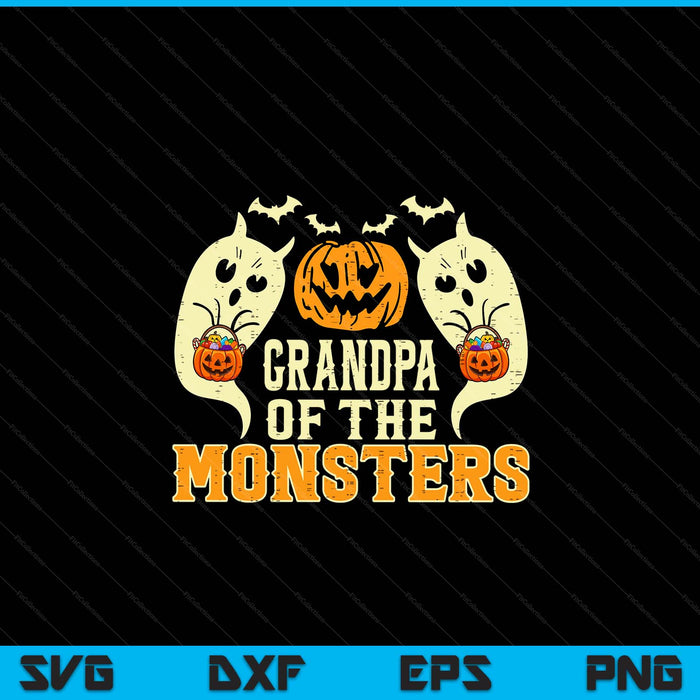 Halloween grandpa of monsters family costume SVG cut file