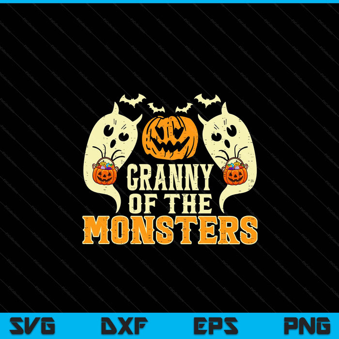 Halloween granny of monsters family costume SVG cut file