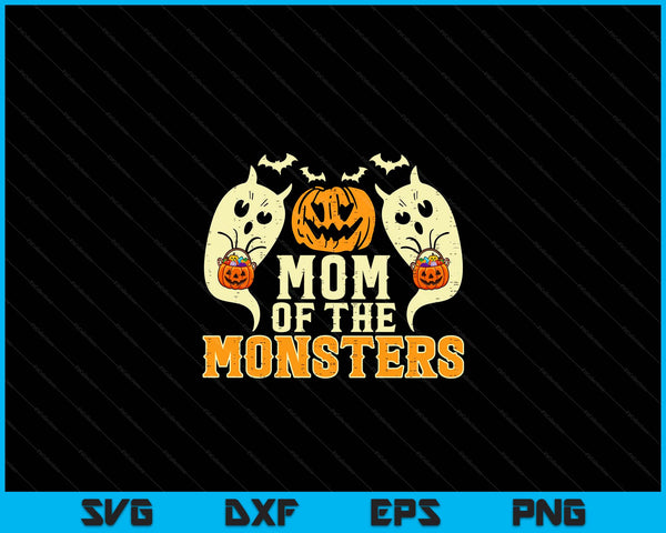 Halloween mom of monsters family costume SVG cut file