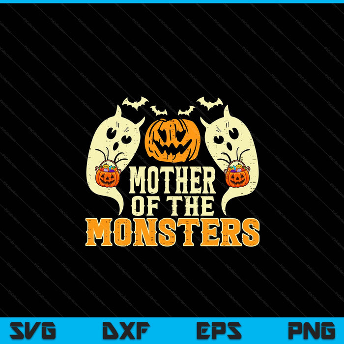 Halloween mother of monsters family costume SVG cut file