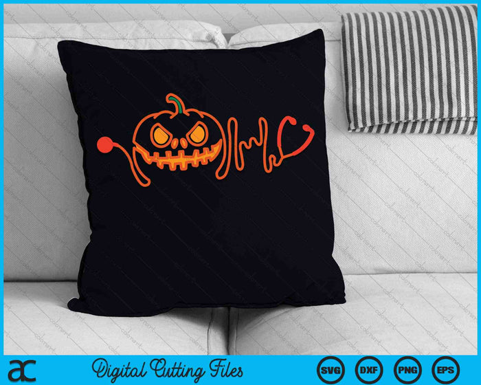 Halloween Nurse Doctor Stethoscope Pumpkin SVG PNG Digital Cutting Files