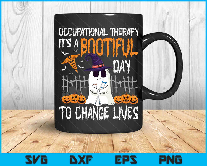 Halloween Occupational Therapy A Bootiful Day To Save Lives SVG PNG Digital Cutting Files