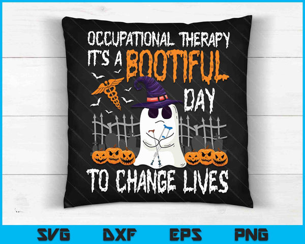 Halloween Occupational Therapy A Bootiful Day To Save Lives SVG PNG Digital Cutting Files