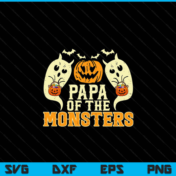 Halloween papa of monsters family costume SVG cut file