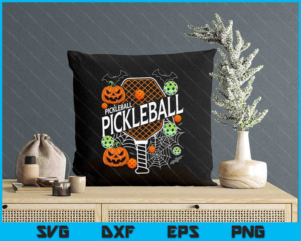 Halloween Pickleball Spooky Halloween Vibes SVG PNG Digital Cutting Files