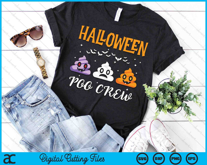 Halloween Poo-Crew Funny Halloween Poop Spooky Squad Crew SVG PNG Digital Cutting Files