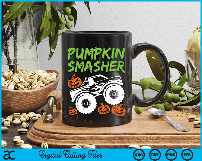 Halloween Pumpkin Smasher Monster Truck Costume SVG PNG Digital Cutting File