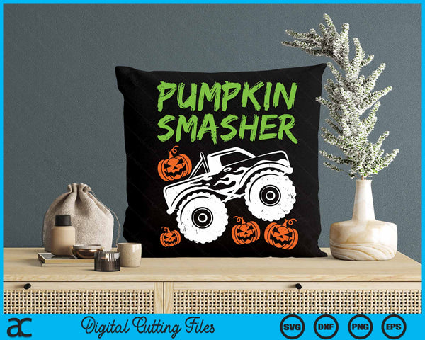 Halloween Pumpkin Smasher Monster Truck Costume SVG PNG Digital Cutting File